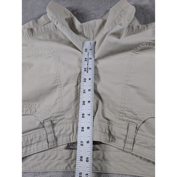 The North Face Womens 10 Tan Utility Shorts Hiking Camping Casual Drawstring Wai - Picture 10 of 11